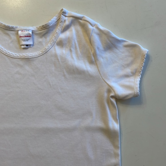 Hanna Andersson - Solid White Kids Tee - Picture 5 of 7